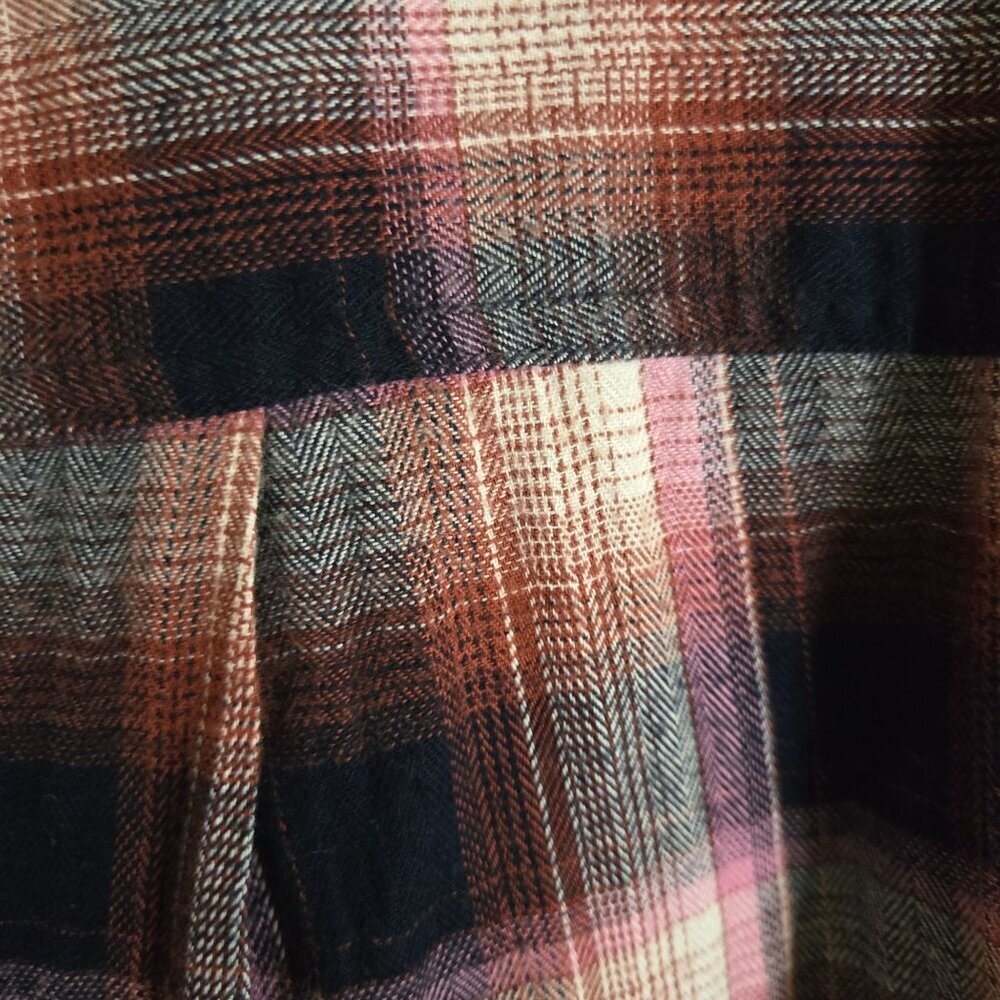 Fatface NWOT Billie Check Skirt Navy Multi Sustainable Cotton Size 14 - Picture 8 of 12
